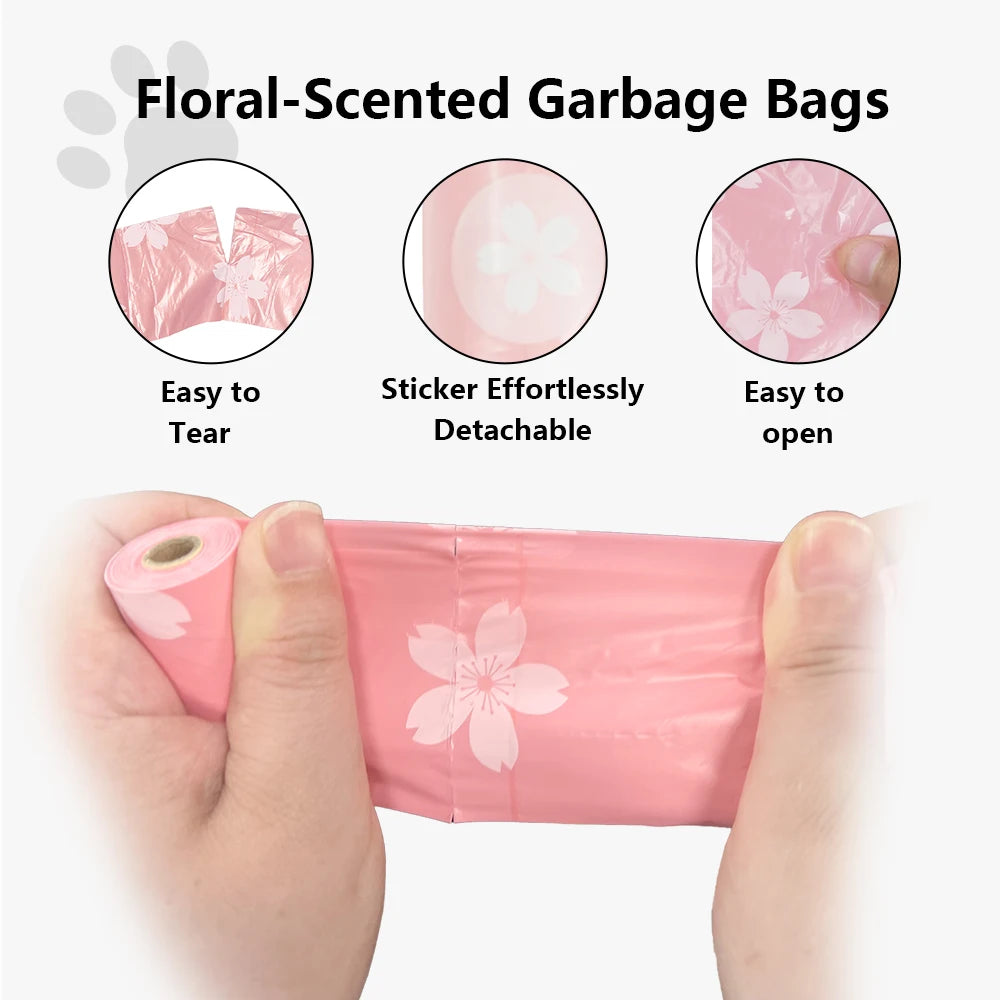 Scented Poop Bags with Dispenser