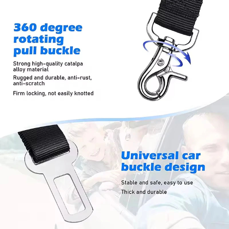 Bungee Car Seat Belt with Reflective Line