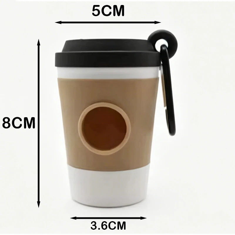 Coffee-Cup Poop Bag Dispenser