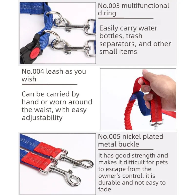 Hands-Free Waist Belt Leash