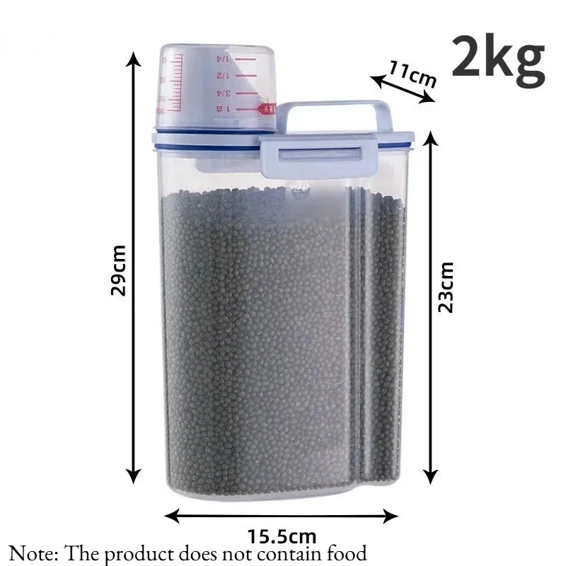 Airtight Food Container with Scoop Cup