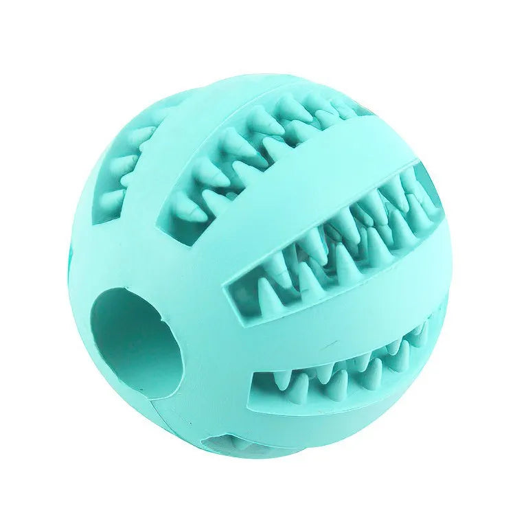 Treat-Dispensing Rubber Ball