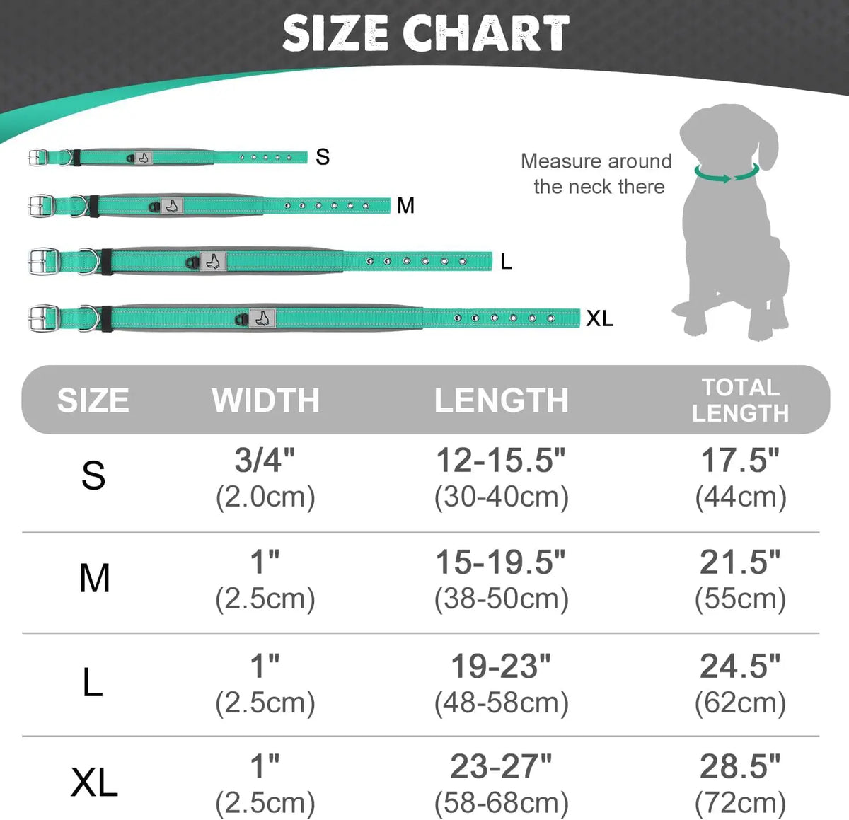 Wide Padded Reflective Collar