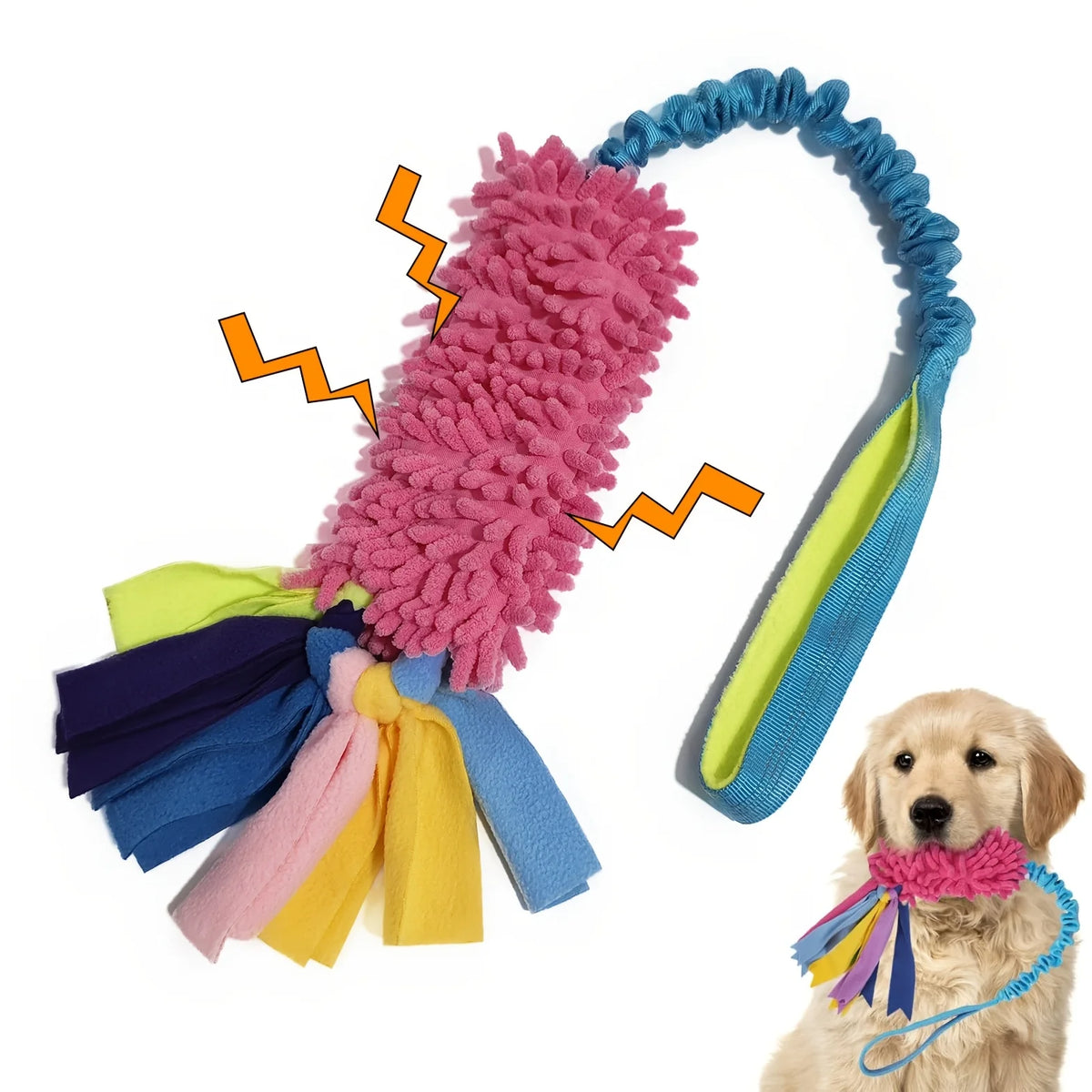Plush Tug Rope with Handle
