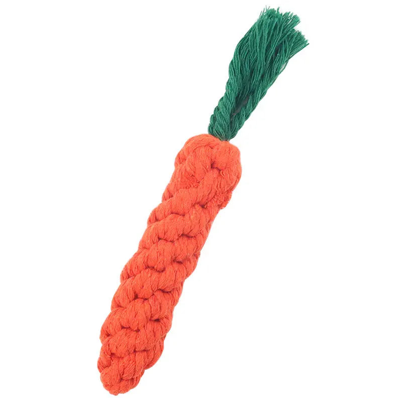Carrot Braided Rope Chew