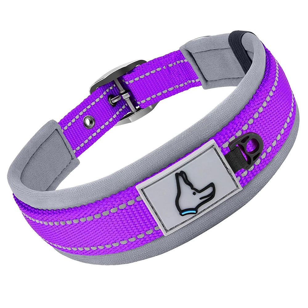 Wide Padded Reflective Collar