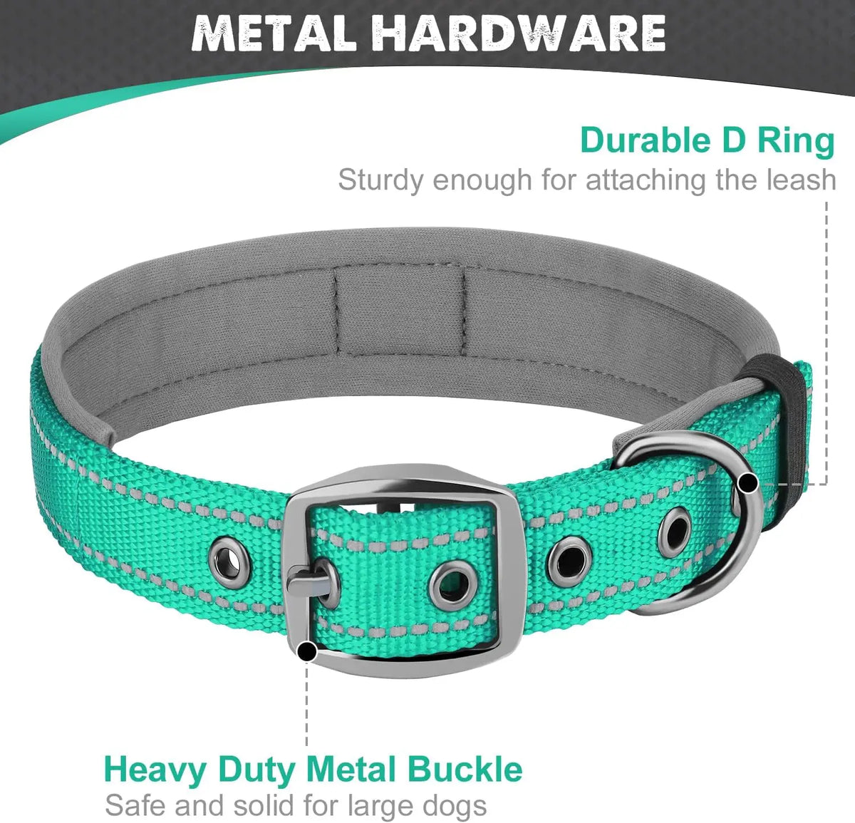 Wide Padded Reflective Collar