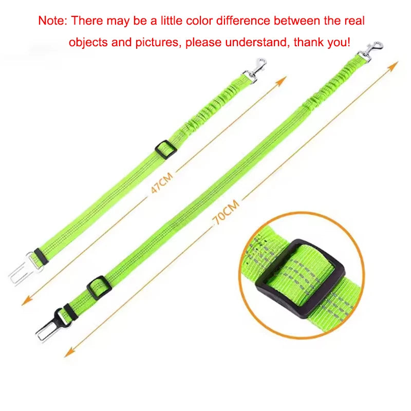 Bungee Car Seat Belt with Reflective Line