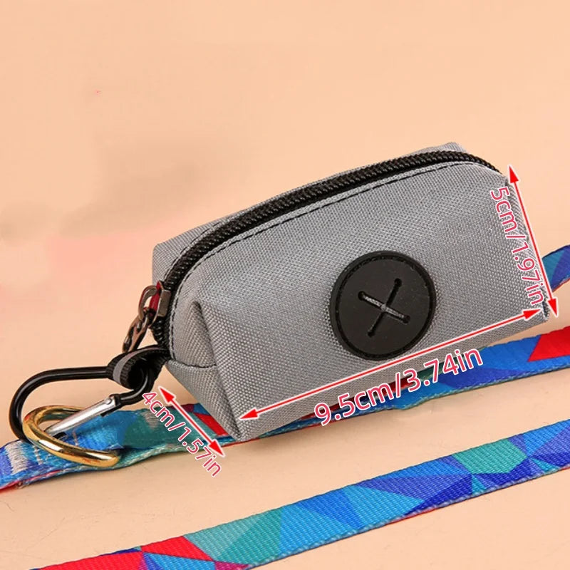 Canvas Poop Bag Holder with Carabiner