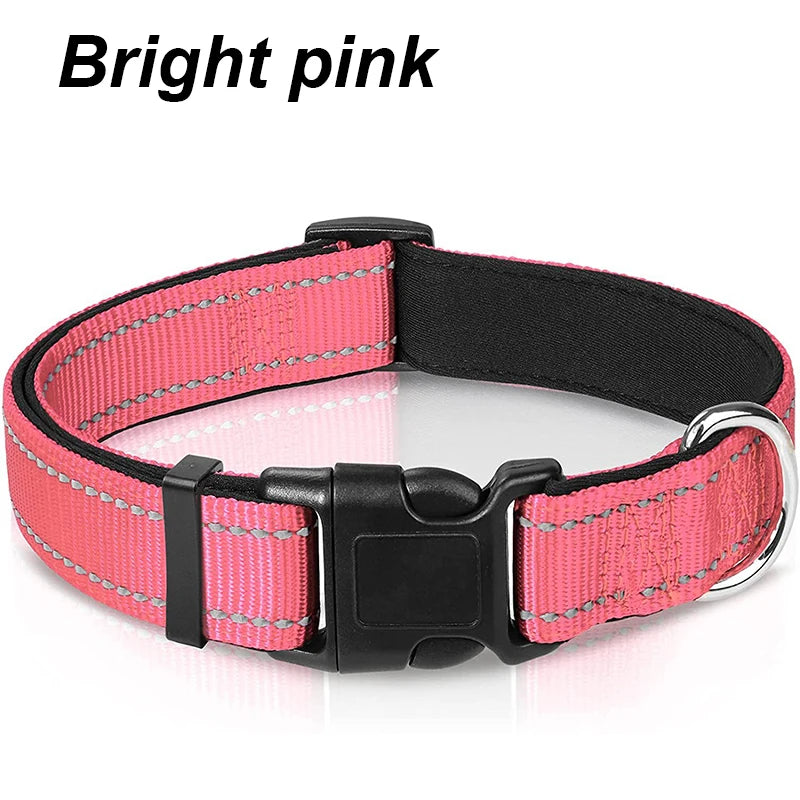 Reflective Padded Dog Collar