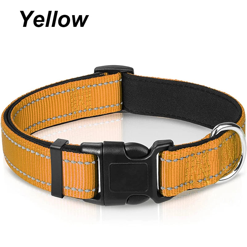 Reflective Padded Dog Collar