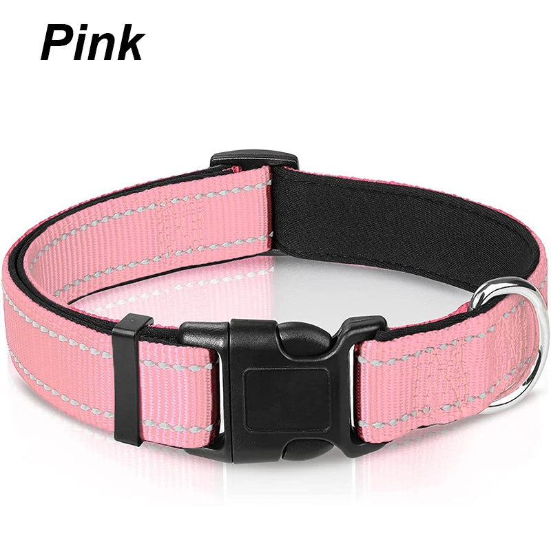 Reflective Padded Dog Collar