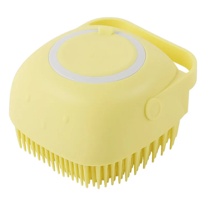 Silicone Bath Brush with Shampoo Reservoir