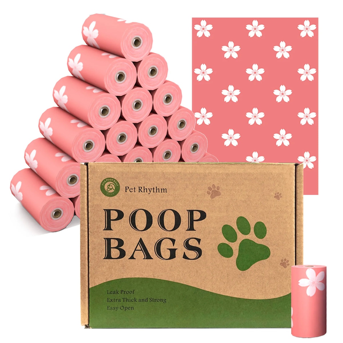 Scented Poop Bags with Dispenser
