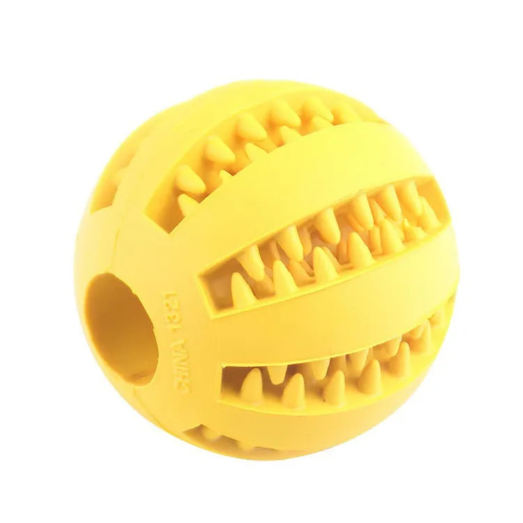 Treat-Dispensing Rubber Ball