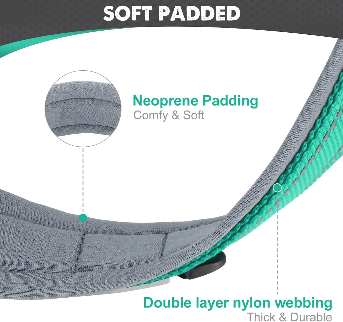 Wide Padded Reflective Collar