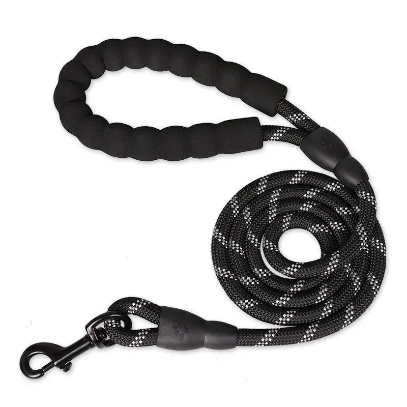 Reflective Padded-Handle Leash