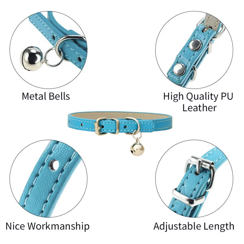 Padded Vegan Leather Collar
