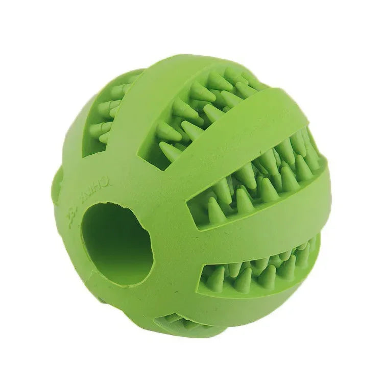 Treat-Dispensing Rubber Ball