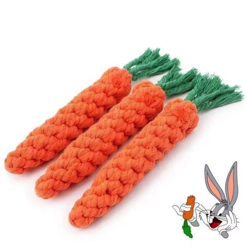 Carrot Braided Rope Chew
