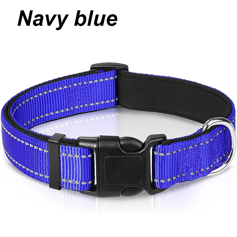 Reflective Padded Dog Collar