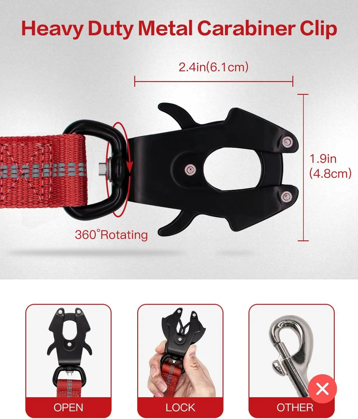 Shock-Absorbing Bungee Leash