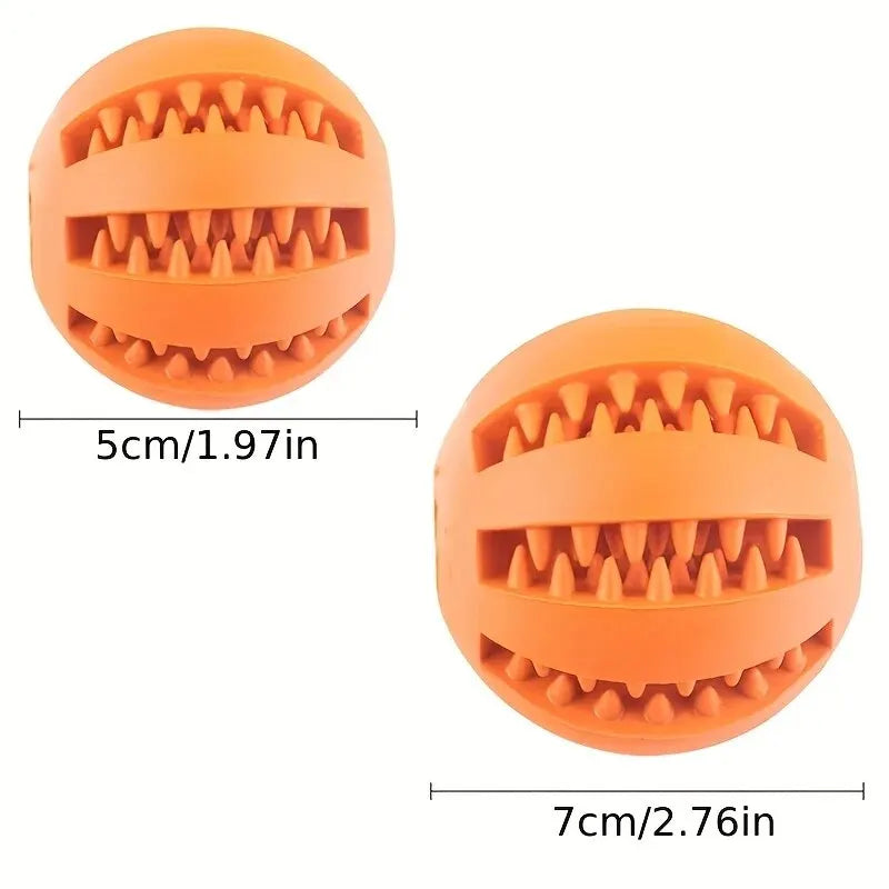 Treat-Dispensing Rubber Ball