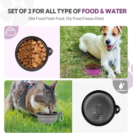2-in-1 Folding Bowl with Carabiner