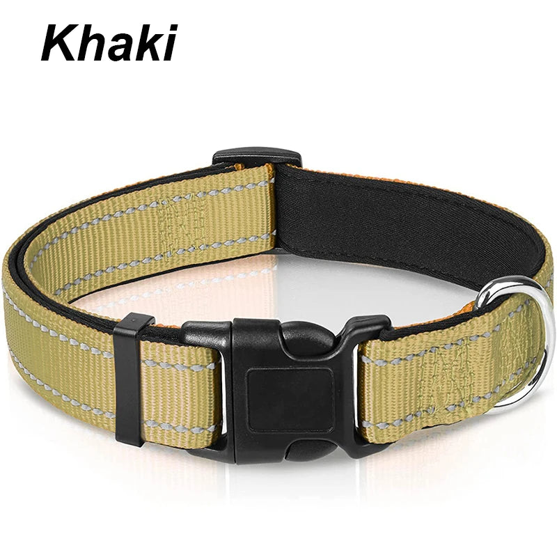 Reflective Padded Dog Collar