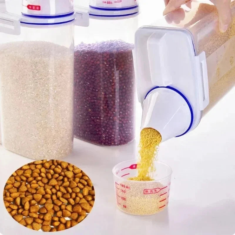 Airtight Food Container with Scoop Cup
