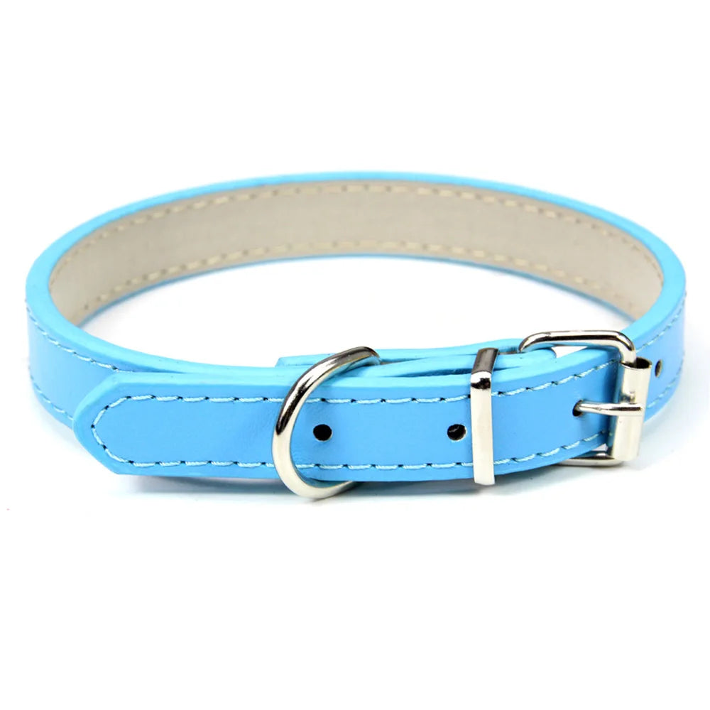 Slim Vegan Leather Collar