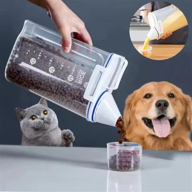 Airtight Food Container with Scoop Cup