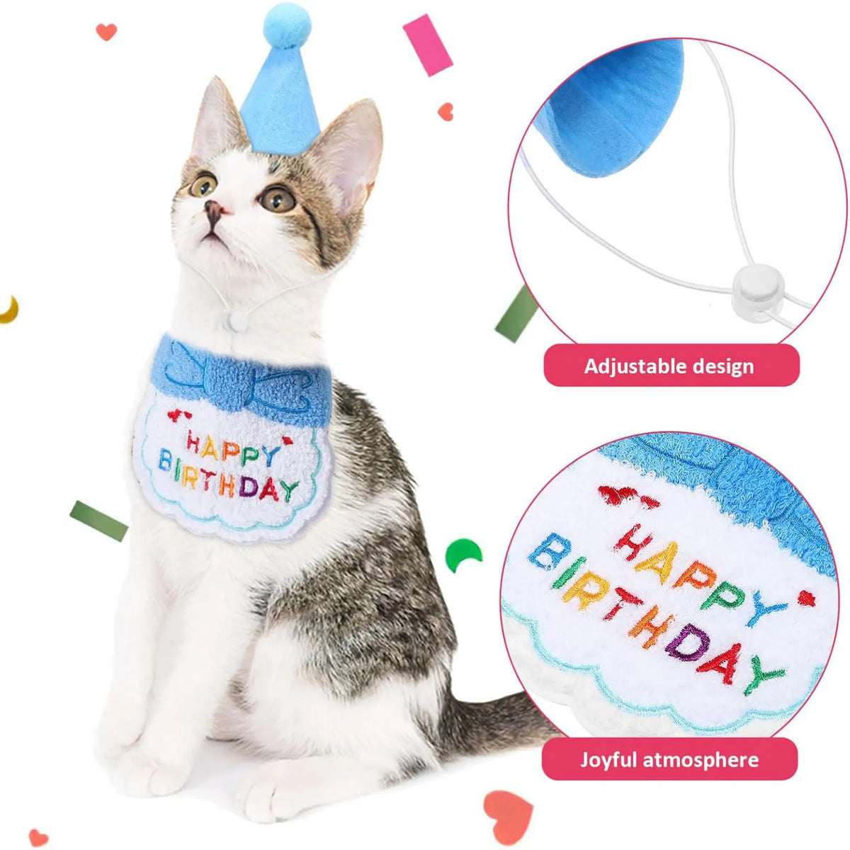 Birthday Bandana & Party Hat Set