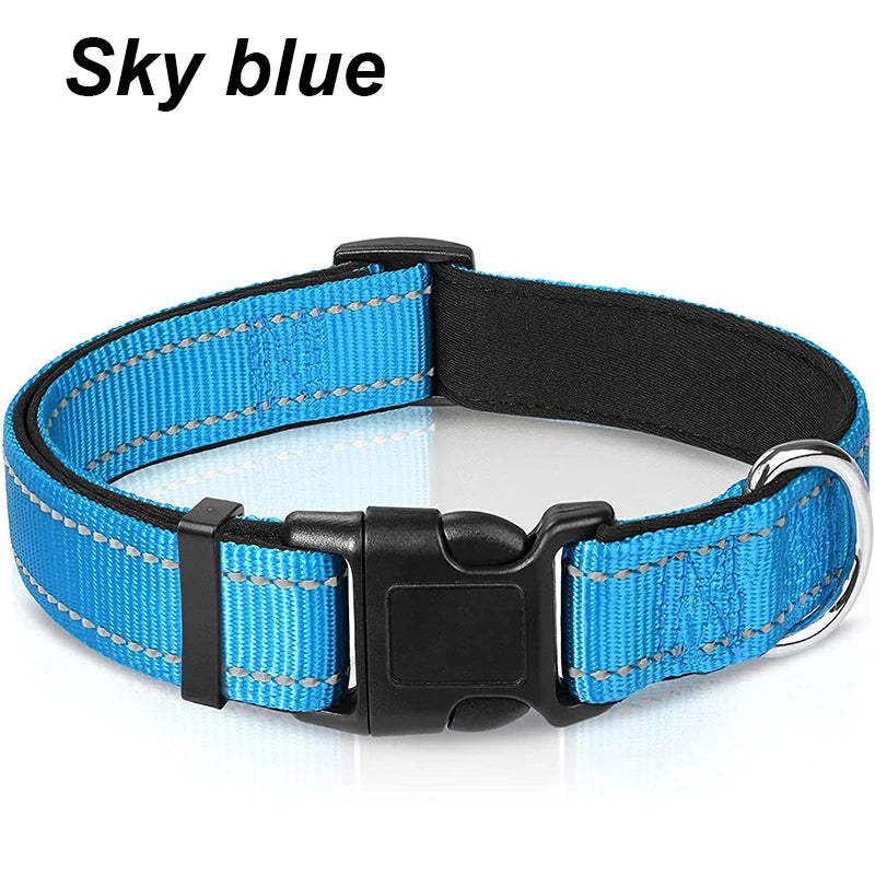 Reflective Padded Dog Collar