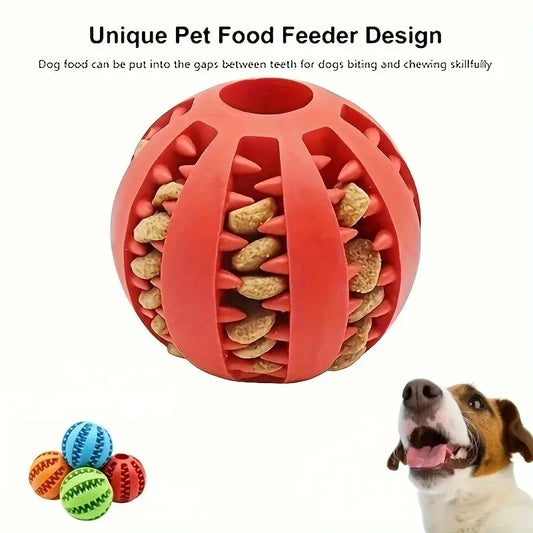 Treat-Dispensing Rubber Ball