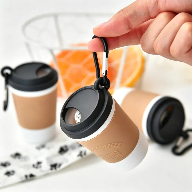 Coffee-Cup Poop Bag Dispenser