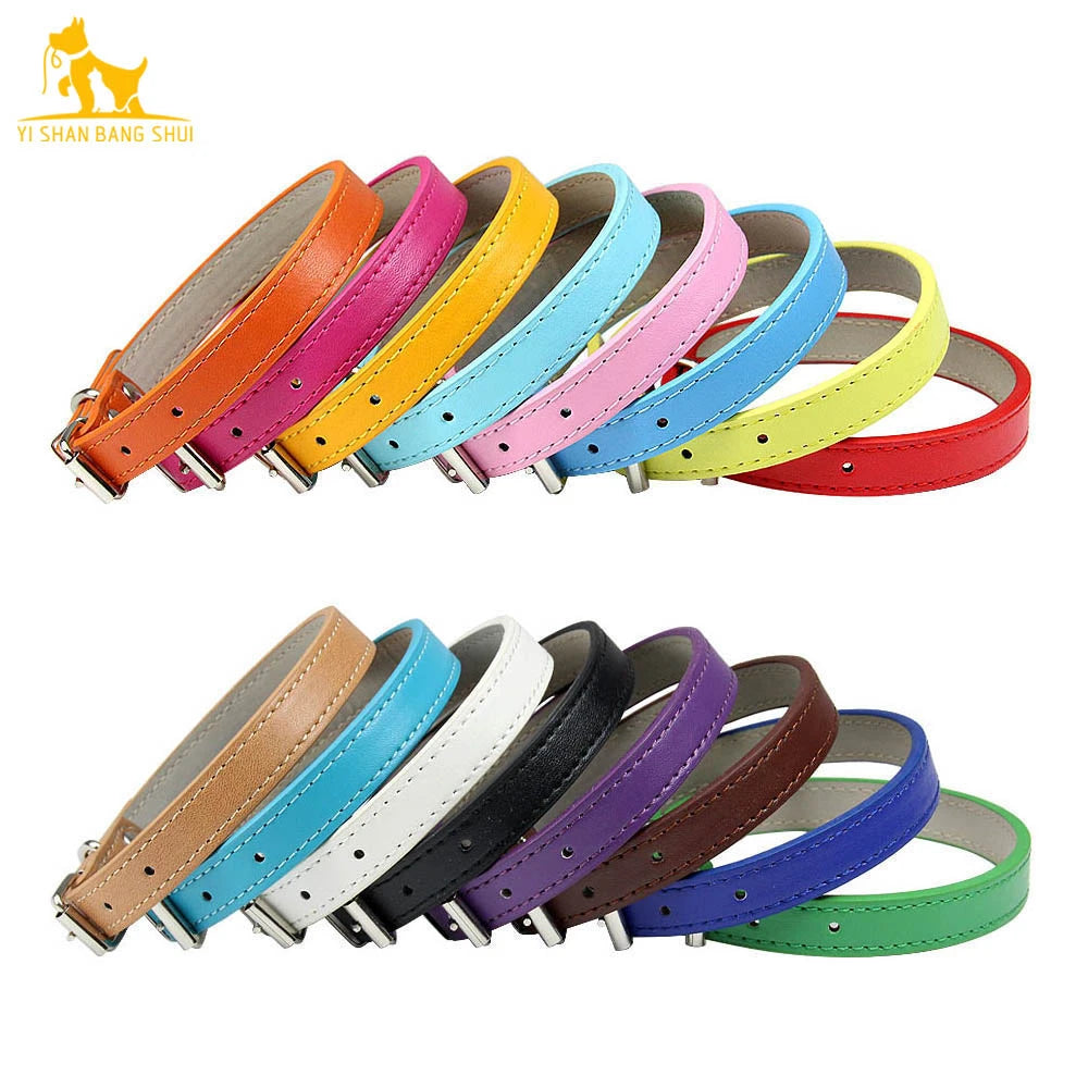 Slim Vegan Leather Collar