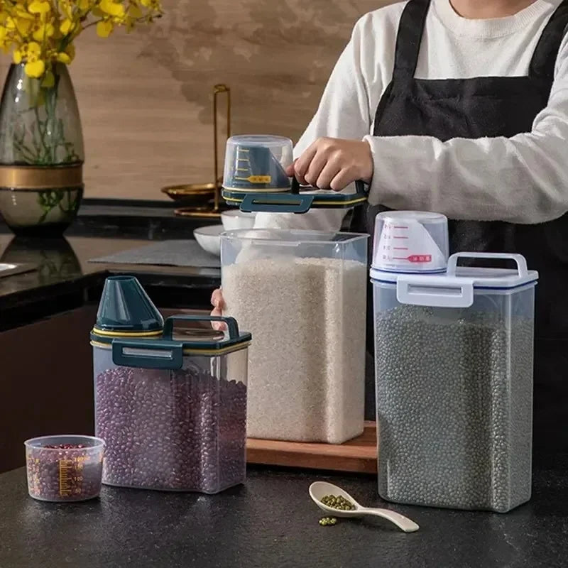 Airtight Food Container with Scoop Cup